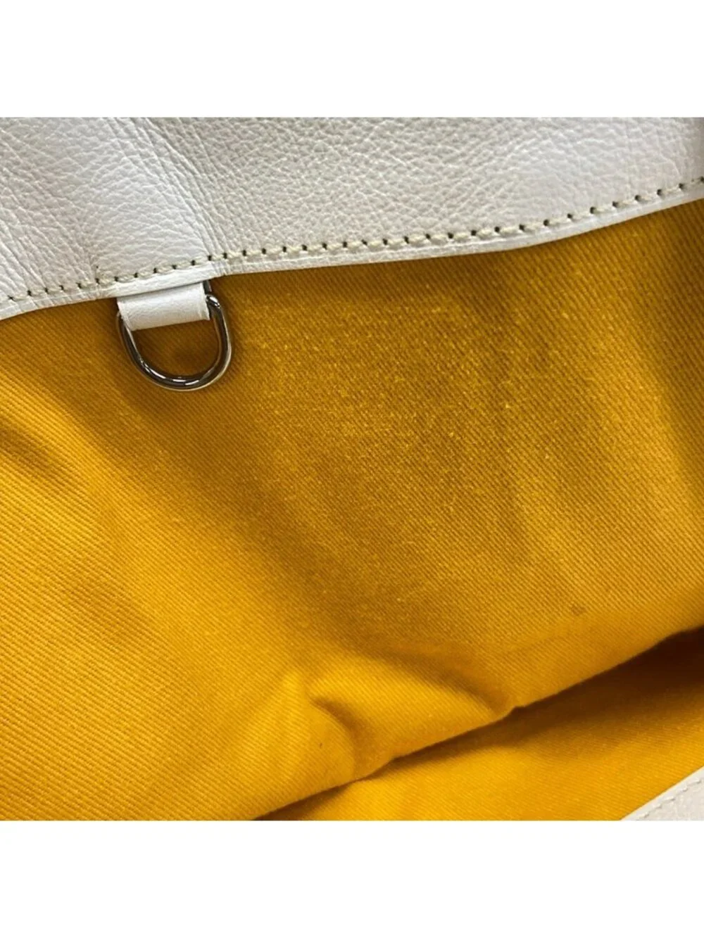 Goyard Tote Sac Voltaire White Smile Paint Leather